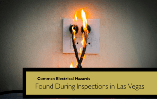 Burning electrical outlet with exposed wires on a wall, illustrating a common electrical hazard.