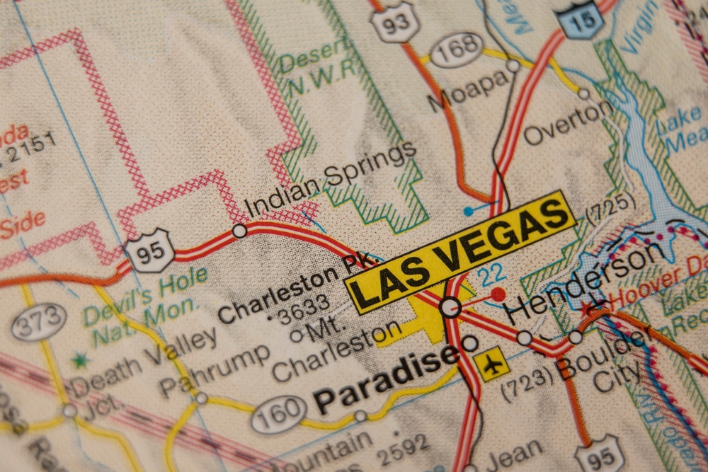 Map of Las vegas