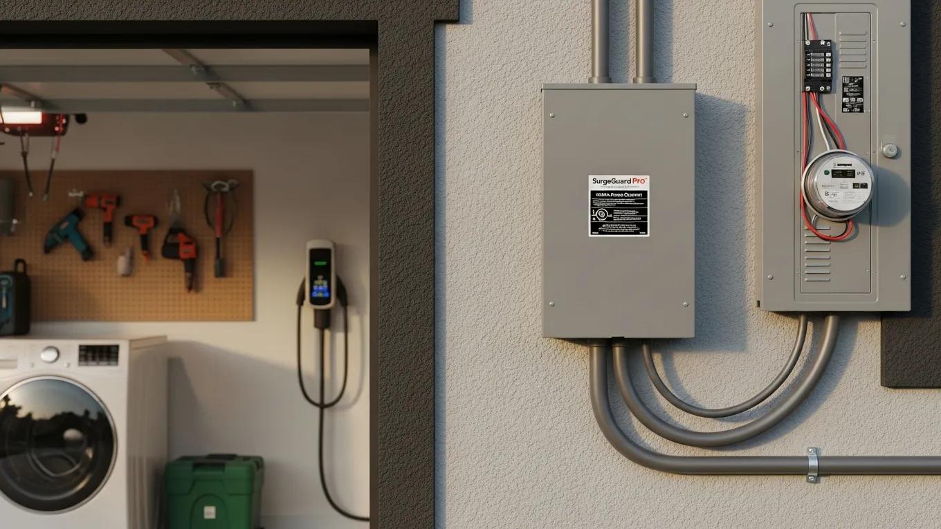 Whole-home surge protection system showcasing its role in electrical safety and insurance compliance